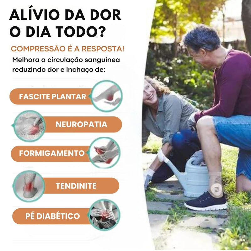 ORTOPress™ - Compressão Graduada Para Neuropatia, Má Circulação e Fascite Plantar