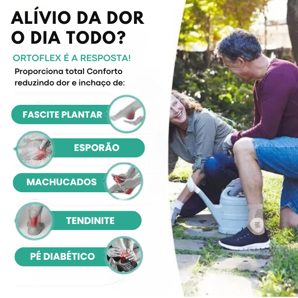 Palmilhas OrtoFlex™ - Absorção de Choque/Anti Impacto + Conforto