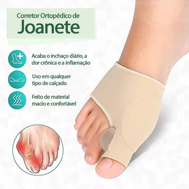 Corretor de Joanete e Separador de Dedos - Frete Grátis e Envio Imediato