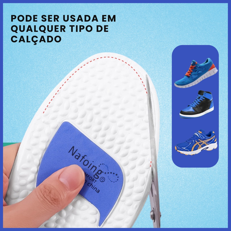 Palmilhas ORTOConfort™ - Absorção de Choque/Anti Impacto + Conforto Diário