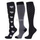 Kit 3 Pares de Meias Compressivas Vibrantes ColorFlex™ - Vibração