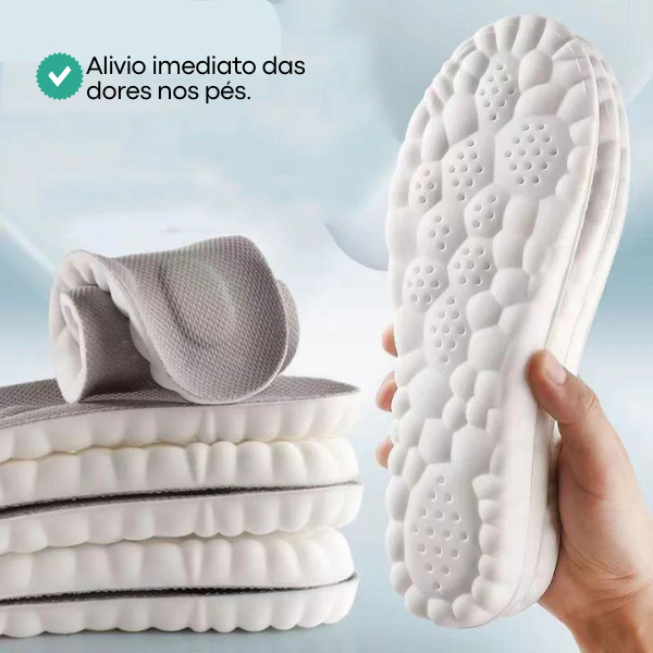 Palmilhas OrtoFlex™ - Absorção de Choque/Anti Impacto + Conforto