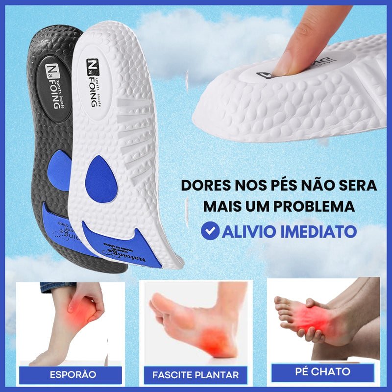 Palmilhas ORTOConfort™ - Absorção de Choque/Anti Impacto + Conforto Diário