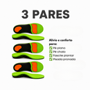 Palmilhas OrtoBase™ – Suporte ao Arco/Pisada Pronada + Conforto Diário