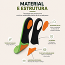 Palmilhas OrtoBase™ – Suporte ao Arco/Pisada Pronada + Conforto Diário