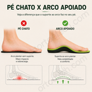 Palmilhas OrtoBase™ – Suporte ao Arco/Pisada Pronada + Conforto Diário