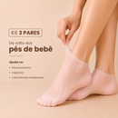 Meias de Silicone Hidratantes - Trata Rachaduras e Ressecamento - Efeito SPA em casa! - Rosa