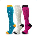 Kit 3 Pares de Meias Compressivas Vibrantes ColorFlex™ - Pilates